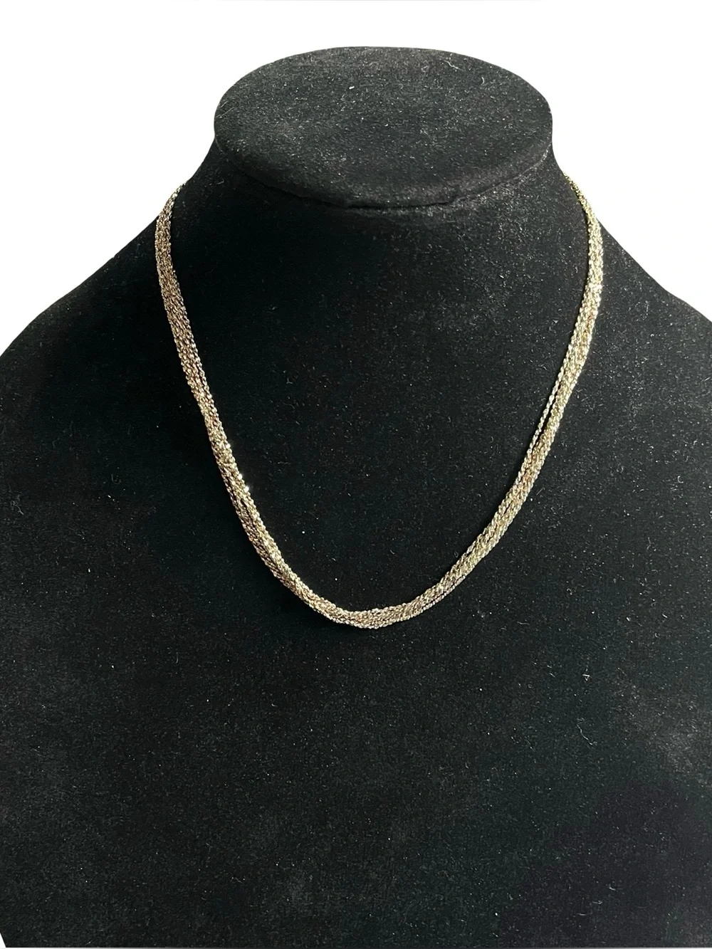 Vtg Italy 925 Sterling Silver Multi Strand Sparkle Rope Chain Necklace Set 16.5g